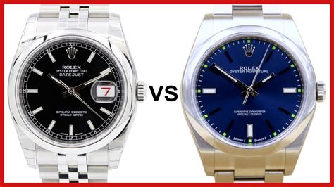 Rolex datejust vs oyster perpetual